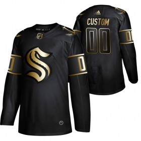 Seattle Kraken Custom 2021-22 Schwarz Golden Edition Trikot Authentic - Herren
